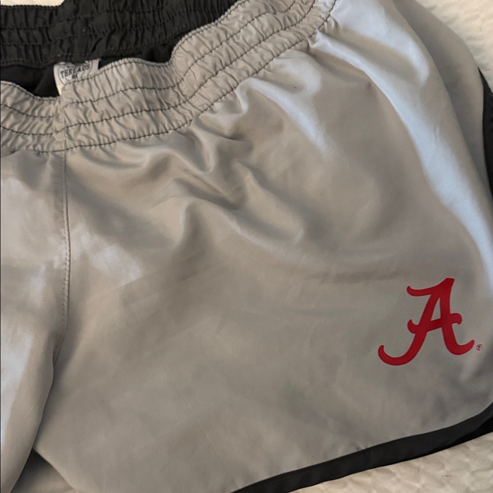 Rivalry Threads Gray and Black Women's Bike Shorts